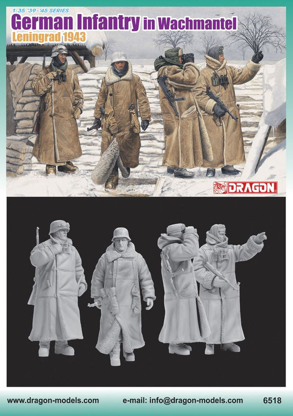 Dragon 1/35 WW2 German Infantry in Wachtmantel (Leningrad 1943)