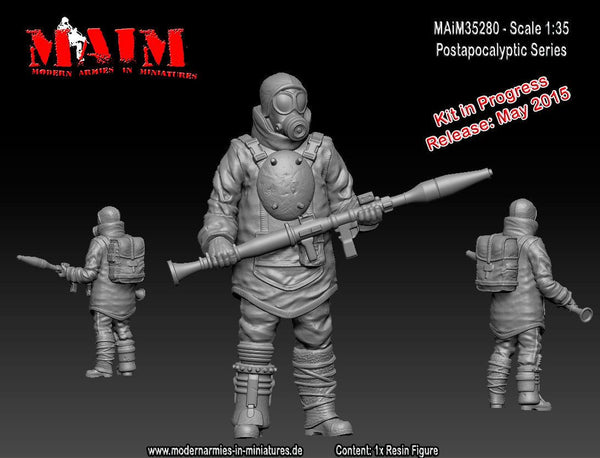 1/35 Scale Resin kit Post Apocalyptic Guard #1