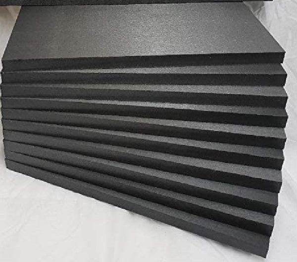 Construction foam Set - 1 Sheet of 20mm + 30mm thick black Styrofoam high density 210x295mm