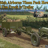 1/35 Scale British Airborne 75mm Pack Howitzer and 1/4 ton Truck with Trailer.