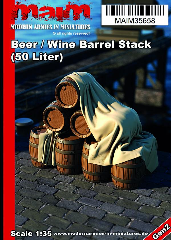 MAIM Beer / Wine Barrel Stack (50 Liter) / 1/35 scale