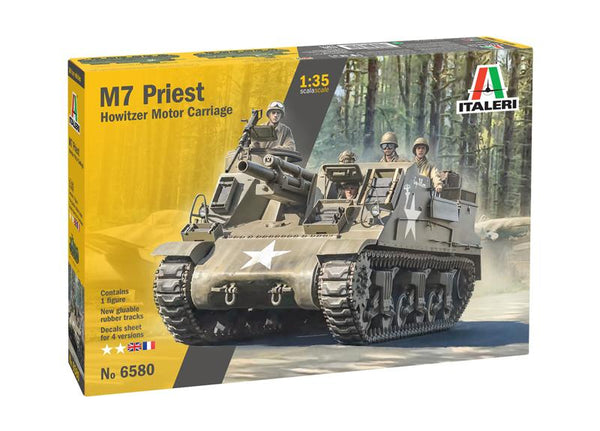 Italeri 1/35 scaleWW2 American M7 Priest Gun Motor Carriage Model Kit