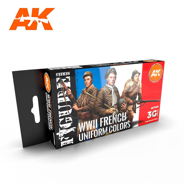 AK Interactive GEN 3 - FRENCH UNIFORM COLORS 3G PAINT SET