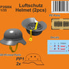 CMK/Czech Master Kits 1/35 WW2 German Luftschutz Helmet (2pcs)