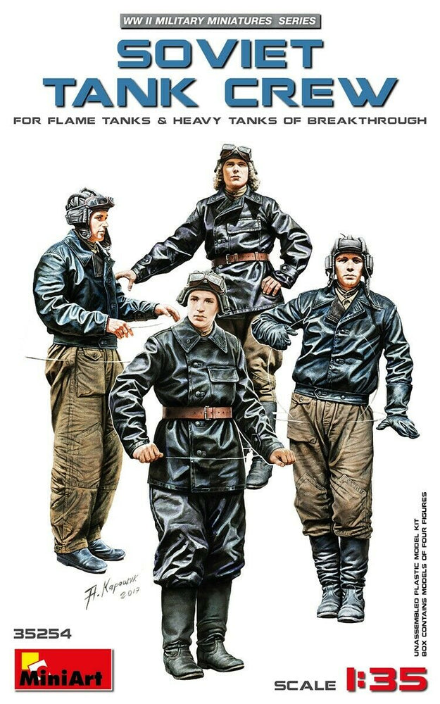 Miniart 1/35 scale WW2 Soviet Russian tank crew