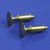 1/35 scale Railroad round buffer turned brass set contains two buffers