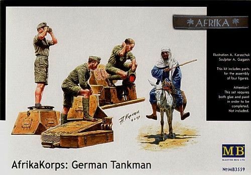 Masterbox 1:35 Deutsches Afrika Korp Artillery Crew w/ Donkey