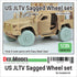 DEF models  1/35 US JLTV Sagged wheel set ( for ILK 1/35)
