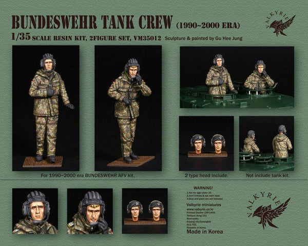 Valkyrie 1/35 Scale resin kit Modern German Army Tank Crew 2000 Era (2 Figures)