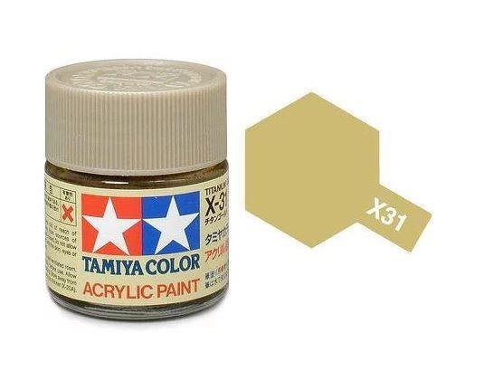 TAMIYA MINI ACRYLIC - ACRYLIC MINI X-31 TITAN GOLD