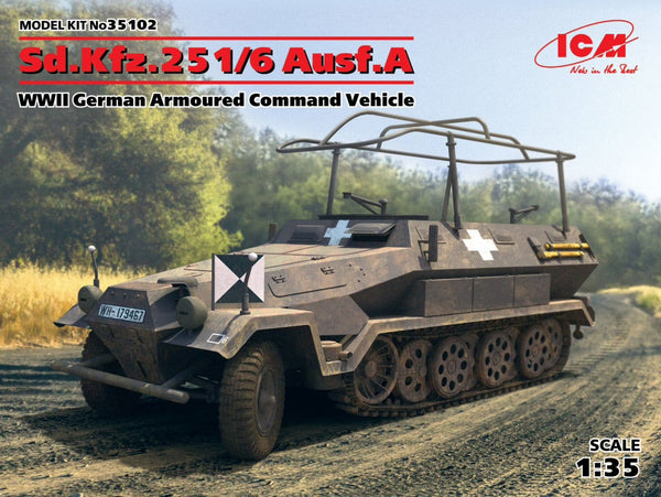 ICM - Sd.Kfz.251/6 Ausf.A, WWII German Armoured Command Vehicle