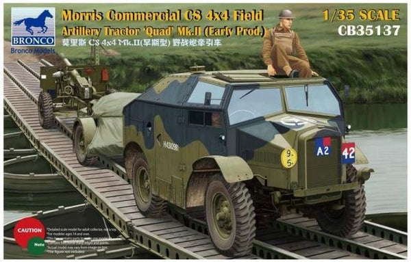 1/35 Scale Bronco kit Morris Commercial C8 4x4 Field Artillery Tractor ?Quad? Mk II Early