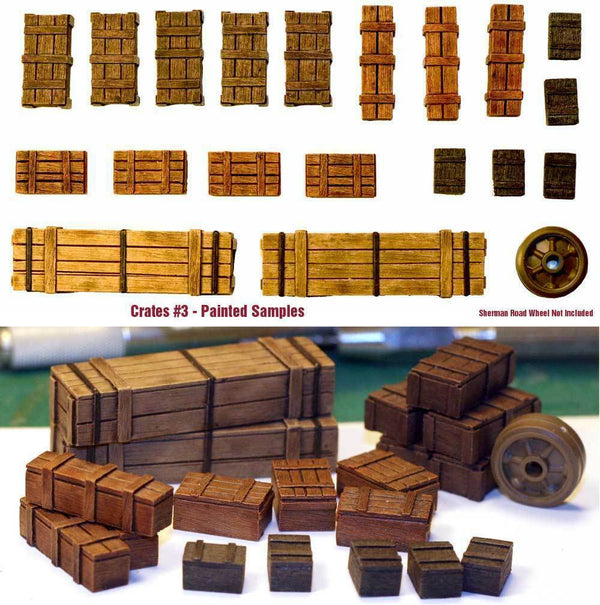 1/35 Scale resin kit Wooden Crates Set #3