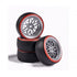 CARSON R/C 1:10 Wheel Set Drift (4) silver/red