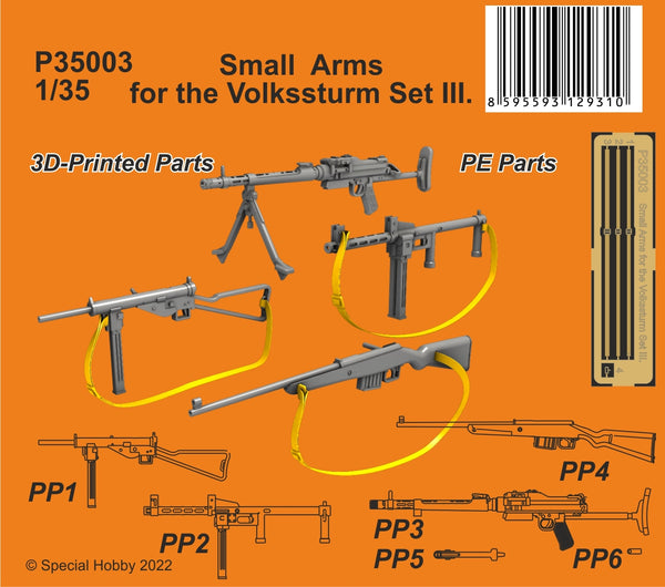 CMK/Czech Master Kits 1/35 WW2 German Small Arms for the Volkssturm Set #3