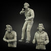 1/35 scale resin figure kit WW2 British RAC North Africa late tank crew (3 figures)