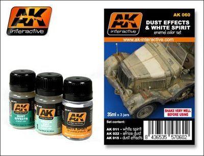 AK WEATHERING DUST EFFECTS AND WHITE SPIRIT SET
