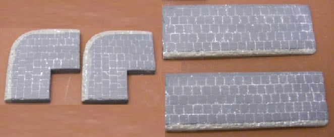 Fog Models 1/35 Scale pavement sections (2 straights and 2 corners)