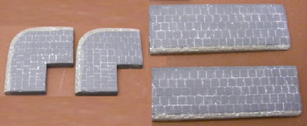 1/35 Scale pavement sections (2 straights and 2 corners)