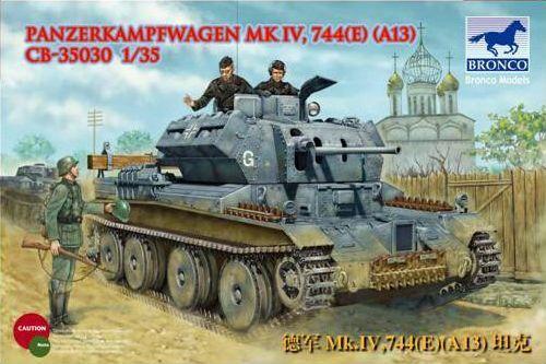 1/35 Scale Bronco kit WW2 German Panzerkampfwagen Mk IV 744 [A13] and ...