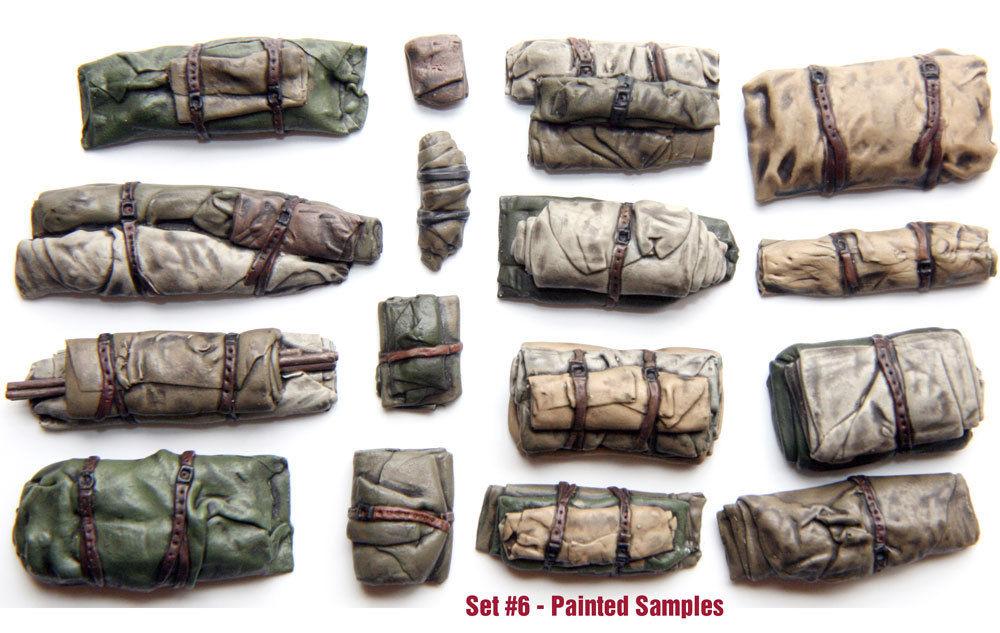1/35 Scale resin kit Tents Tarps Set 6 Fields of Glory Models