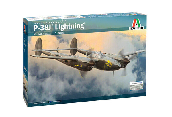 Italeri P-38J LIGHTNING 1/72 Scale aircraft model kit