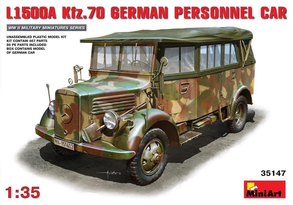 Miniart 1:35 L1500A (Kfz.70) German Personnel Car