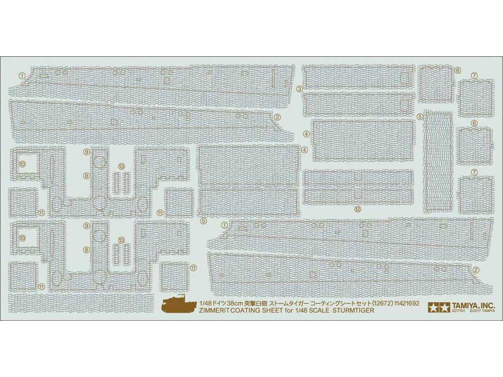 Tamiya 1/48 scale 1/48 Sturmtiger Zimmerit Sheet