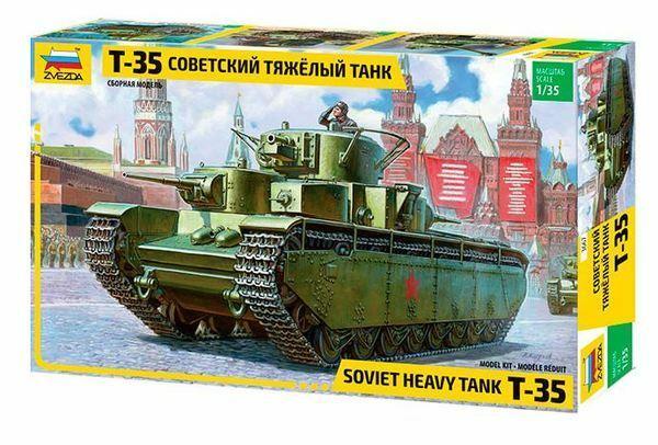 Zvezda 1/35 scale WW2 Russian soviet T-35 HEAVY TANK