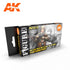 AK Interactive GEN 3 - WAFFEN SPRING-SUMMER CAMOUFLAGE 3G PAINT SET