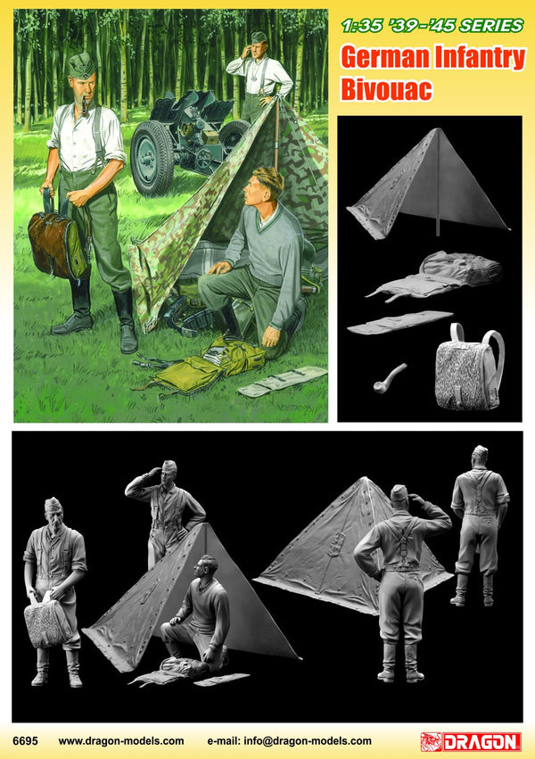 Dragon 1/35 scale GERMAN WEHRMACHT BIVOUAC