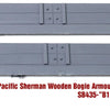 1/35 scale resin model kit Sherman M4A3 Wood Panel Armor Bogies Set #B1