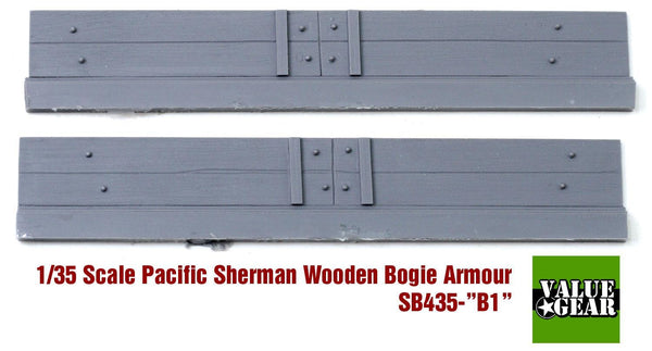 1/35 scale resin model kit Sherman M4A3 Wood Panel Armor Bogies Set #B1