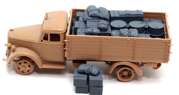 1/48 scale resin model kit WW2 German Opel Blitz Truck Load Set #1