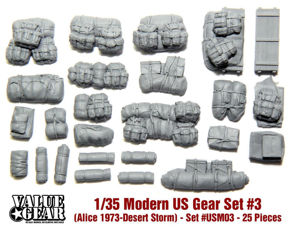 1/35 Scale resin kit Modern USA Gear #3 (Alice Packs 1973-1995)