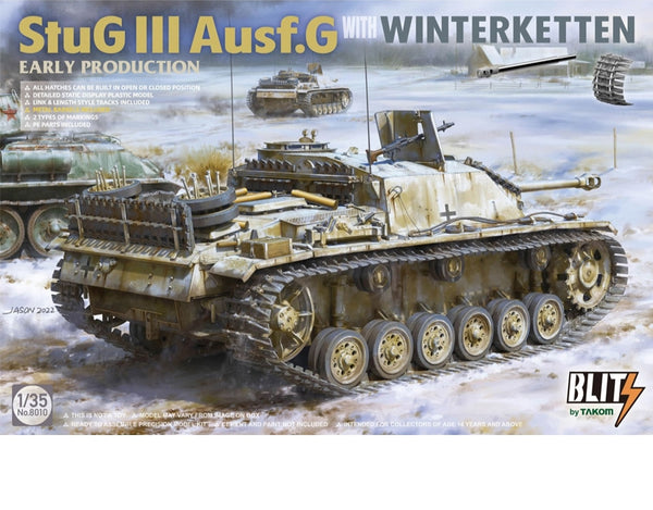 TAKOM WW2 German 1/35 StuG.III Ausf.G early production with Winterketten