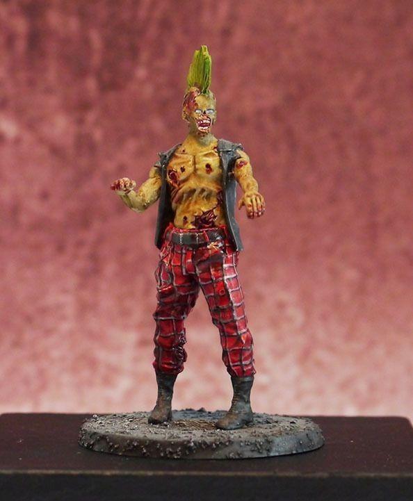1/35 Scale resin model kit Zombie - Biker/Punk