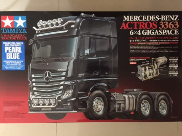 TAMIYA R/C TRUCKS - ACTROS 3363 (PEARL BLUE)