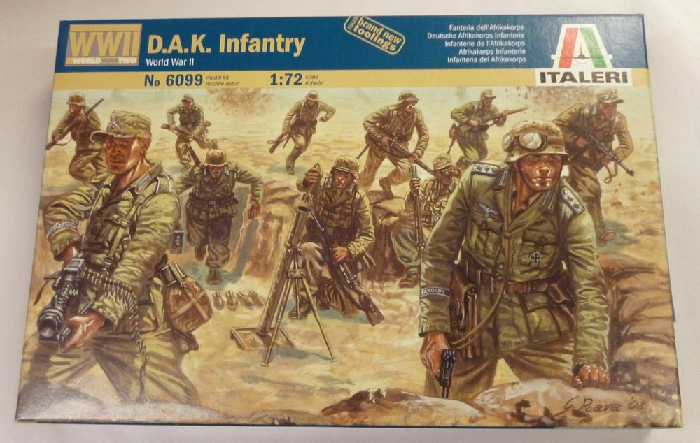 ITALERI 1/72 FIGURES WW2 GERMAN DAK INFANTRY