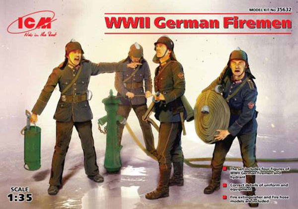 ICM - WWII German Firemen (4 figures) 1/35 scale