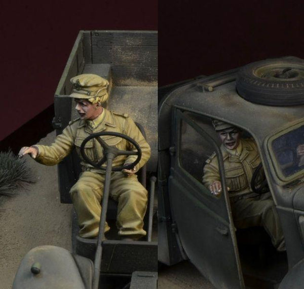 1/35 scale resin figure kit WWII British ATS driver