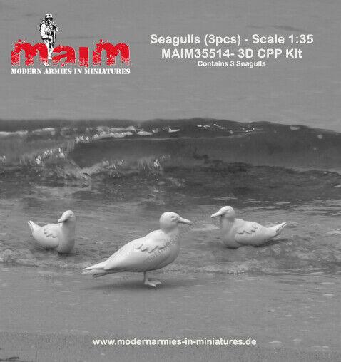 1/35 Scale model kit Seagulls - Möwen (3pcs)