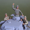 1/35 Scale resin model kit WWII DAK panzer crew set (3Fig.)
