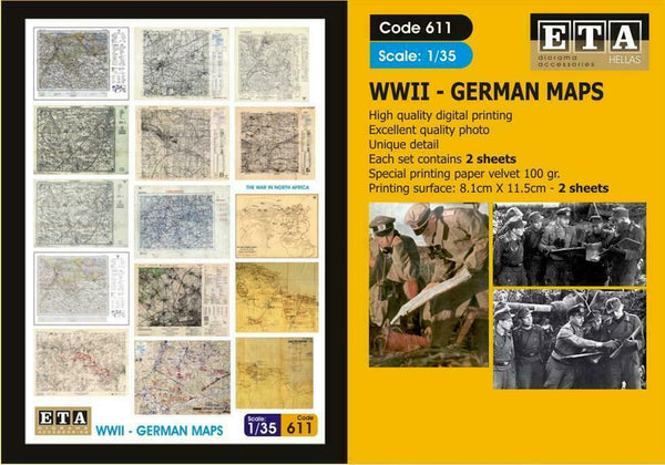 1/35 Scale WW2 German maps