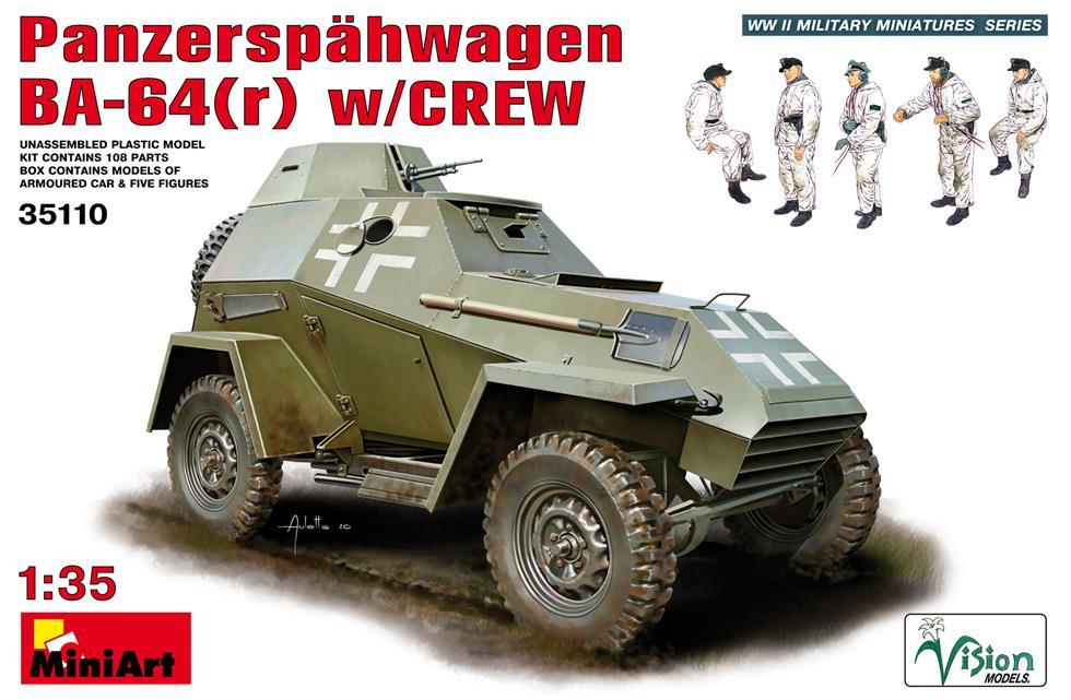 Miniart 1:35 Panzerspahwagen BA-64(R) w/crew