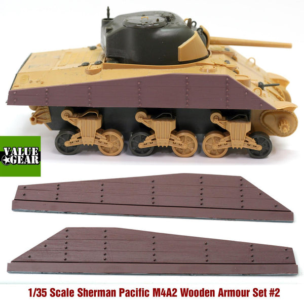 1/35 scale resin model kit Sherman M4A2 Wood Panel Armor Set #2