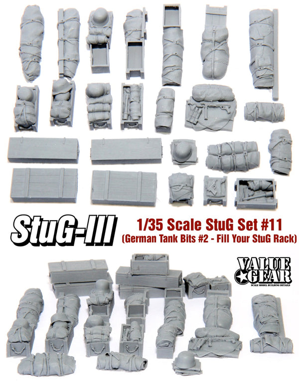 ValueGear 1/35 scale WW2 German Tank Bits #2 (24 Pieces) stowage