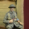 1/35 Scale Resin kit WWI / WW1 British Infantryman sitting on case