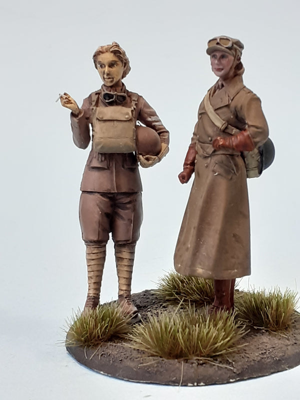 1/35 scale WW2 British ATS riders (2 fig set)