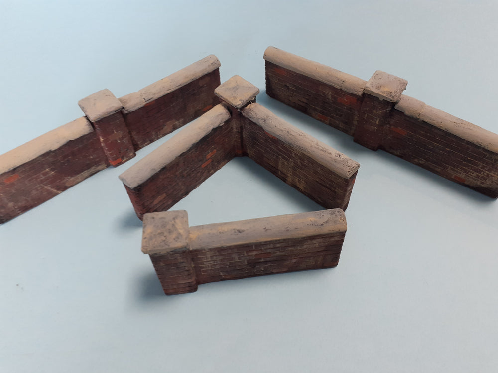 FoG models 1/35 scale Brick garden wall diorama Set #1